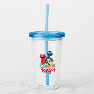 Sesamstraat   Het is Tango met Elmo & Grover Acryl Drinkbeker