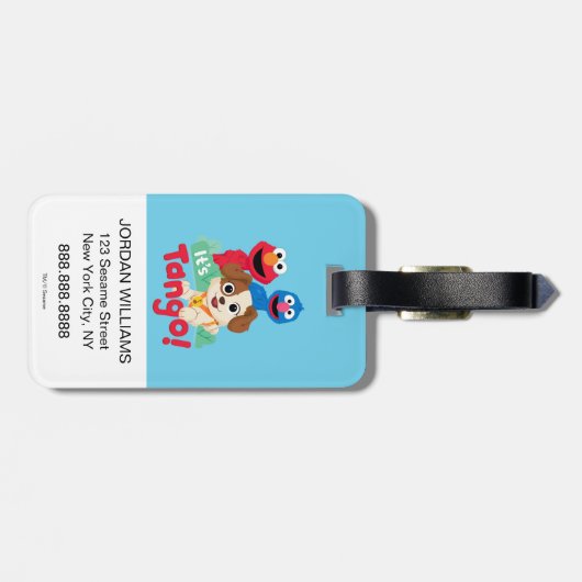 Sesamstraat | Het is Tango met Elmo & Grover Bagagelabel (Achterkant horizontaal)