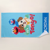 Sesamstraat | Het is Tango met Elmo & Grover Strandlaken (Voorkant)