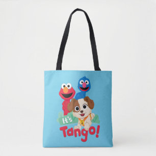 Sesamstraat   Het is Tango met Elmo & Grover Tote Bag