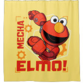 Sesamstraat | Het ontwerp van Mecha Builders Elmo Douchegordijn (Voorkant)