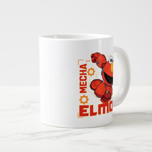 Sesamstraat | Het ontwerp van Mecha Builders Elmo Grote Koffiekop (Voorkant rechts)