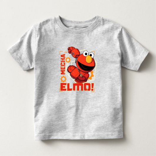 Sesamstraat | Het ontwerp van Mecha Builders Elmo Kinder Shirts (Voorkant)