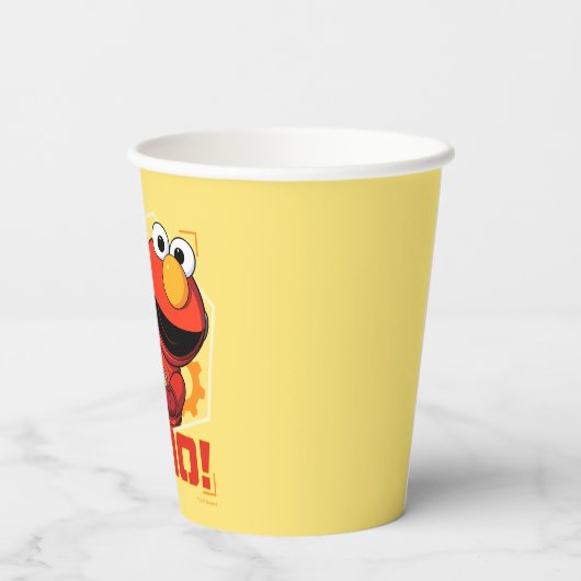 Sesamstraat | Het ontwerp van Mecha Builders Elmo Papieren Bekers (Achterkant)