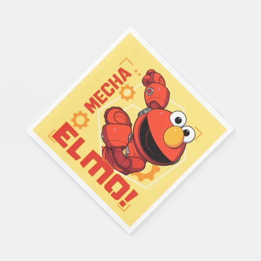 Sesamstraat | Het ontwerp van Mecha Builders Elmo Servet (Hoek)