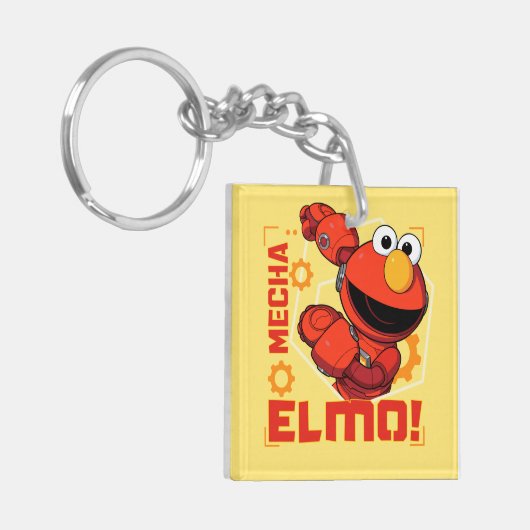 Sesamstraat | Het ontwerp van Mecha Builders Elmo Sleutelhanger (Voorkant Links)