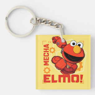 Sesamstraat   Het ontwerp van Mecha Builders Elmo Sleutelhanger