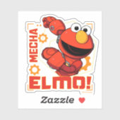 Sesamstraat | Het ontwerp van Mecha Builders Elmo Sticker (Vel)