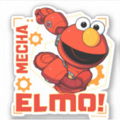 Sesamstraat | Het ontwerp van Mecha Builders Elmo Sticker (Voorkant)