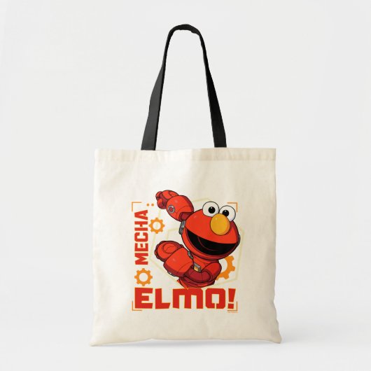 Sesamstraat | Het ontwerp van Mecha Builders Elmo Tote Bag (Voorkant)
