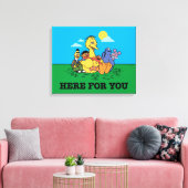 Sesamstraat | Hier voor jou Canvas Afdruk (Insitu (Woonkamer))