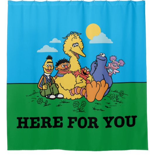 Sesamstraat | Hier voor jou Douchegordijn (Voorkant)