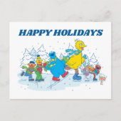 Sesamstraat | IJsschaatsen Briefkaart (Voorkant)