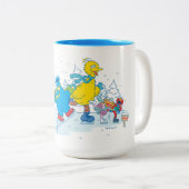 Sesamstraat | IJsschaatsen Tweekleurige Koffiemok (Voorkant rechts)