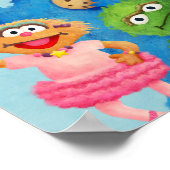 Sesamstraat illustratie Verjaardag Welkom Poster (Hoek)