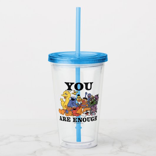 Sesamstraat | Je bent genoeg Acryl Drinkbeker (Voorkant)