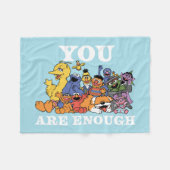 Sesamstraat | Je bent genoeg Fleece Deken (Voorkant (Horizontaal))