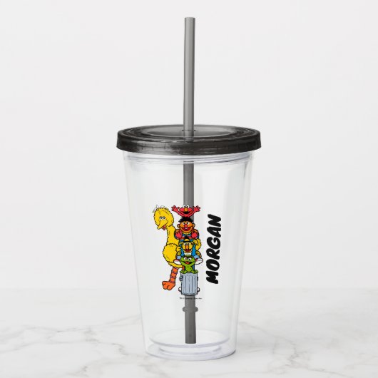 Sesamstraat | Jouw namen toevoegen Acryl Drinkbeker (Voorkant)