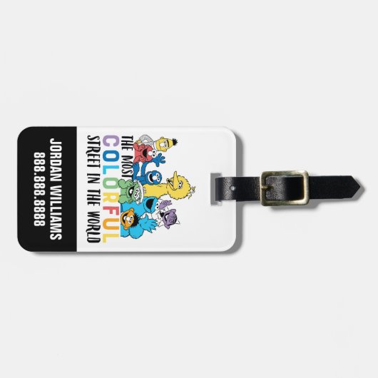 Sesamstraat | Jouw namen toevoegen Bagagelabel (Voorkant horizontaal)