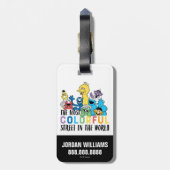 Sesamstraat | Jouw namen toevoegen Bagagelabel (Achterkant verticaal)