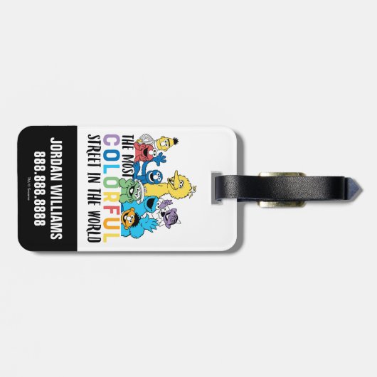 Sesamstraat | Jouw namen toevoegen Bagagelabel (Achterkant horizontaal)