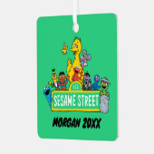 Sesamstraat | Jouw namen toevoegen Metalen Ornament (Voorkant links)