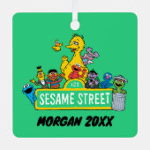 Sesamstraat | Jouw namen toevoegen Metalen Ornament (Voorkant)