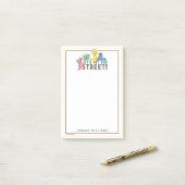 Sesamstraat | Jouw namen toevoegen Post-it® Notes (Op bureau)