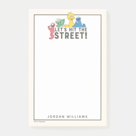 Sesamstraat | Jouw namen toevoegen Post-it® Notes (Voorkant)