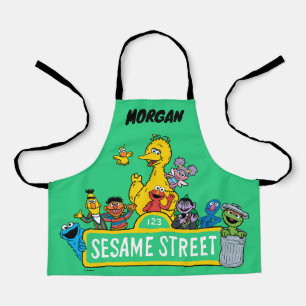 Sesamstraat   Jouw namen toevoegen Schort