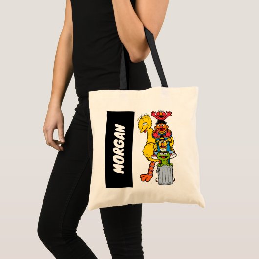 Sesamstraat | Jouw namen toevoegen Tote Bag (Voorkant (product))