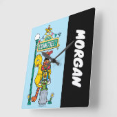 Sesamstraat | Jouw namen toevoegen Vierkante Klok (Hoek)