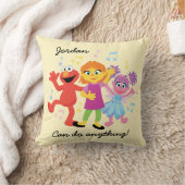 Sesamstraat | Julia, Elmo en Abby Dancing Kussen (Deken)