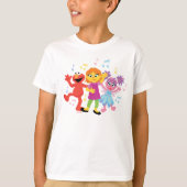 Sesamstraat | Julia, Elmo en Abby Dancing T-shirt (Voorkant)