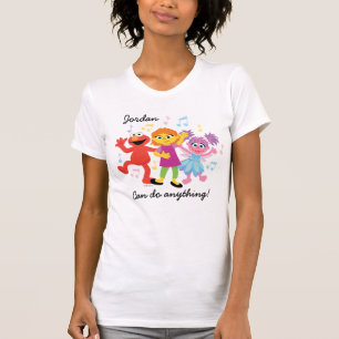 Sesamstraat   Julia, Elmo en Abby Dancing T-shirt