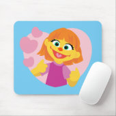 Sesamstraat | Julia Pink Heart Muismat (Met muis)