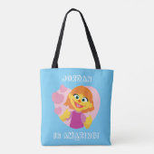 Sesamstraat | Julia Pink Heart Tote Bag (Achterkant)