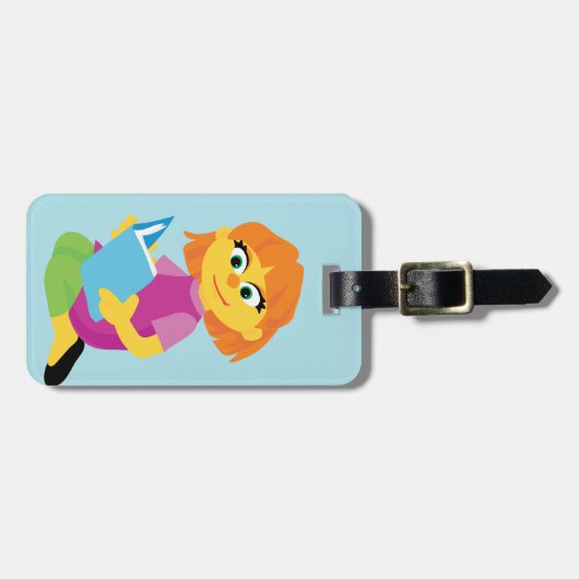 Sesamstraat | Julia Reading a Book Bagagelabel (Voorkant horizontaal)