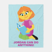 Sesamstraat | Julia Reading a Book Fleece Deken (Voorkant)