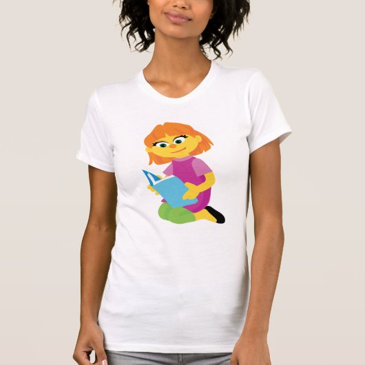 Sesamstraat | Julia Reading a Book T-shirt (Voorkant)
