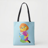 Sesamstraat | Julia Reading a Book Tote Bag (Voorkant)