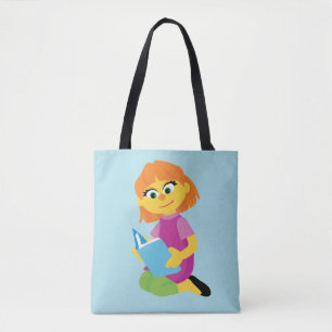 Sesamstraat Julia Reading a Book Tote Bag
