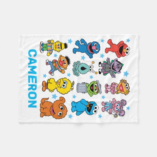 Sesamstraat Karakter Fleece Deken (Voorkant (Horizontaal))