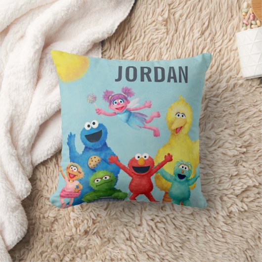 Sesamstraat karakter illustratie kussen (Deken)