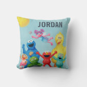 Sesamstraat karakter illustratie kussen (Voorkant)