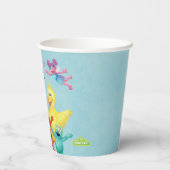 Sesamstraat karakter illustratie papieren bekers (Achterkant)