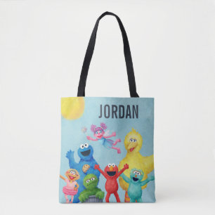Sesamstraat karakter illustratie tote bag