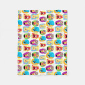 Sesamstraat Karakter Leuk & Kleurrijk Patroon Fleece Deken (Voorkant)