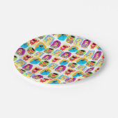 Sesamstraat Karakter Leuk & Kleurrijk Patroon Papieren Bordje (Gekanteld)