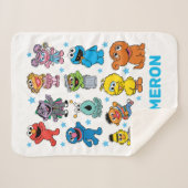 Sesamstraat Karakter Sherpa Deken (Voorkant (horizontaal))